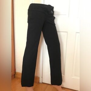 Bebe black suit pants flare leg in size 2. Great condition!